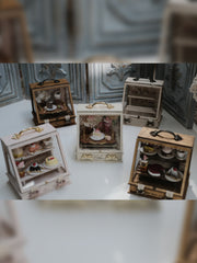 1/6 1/12 Scale Miniature Dollhouse Cake Display Cabinet