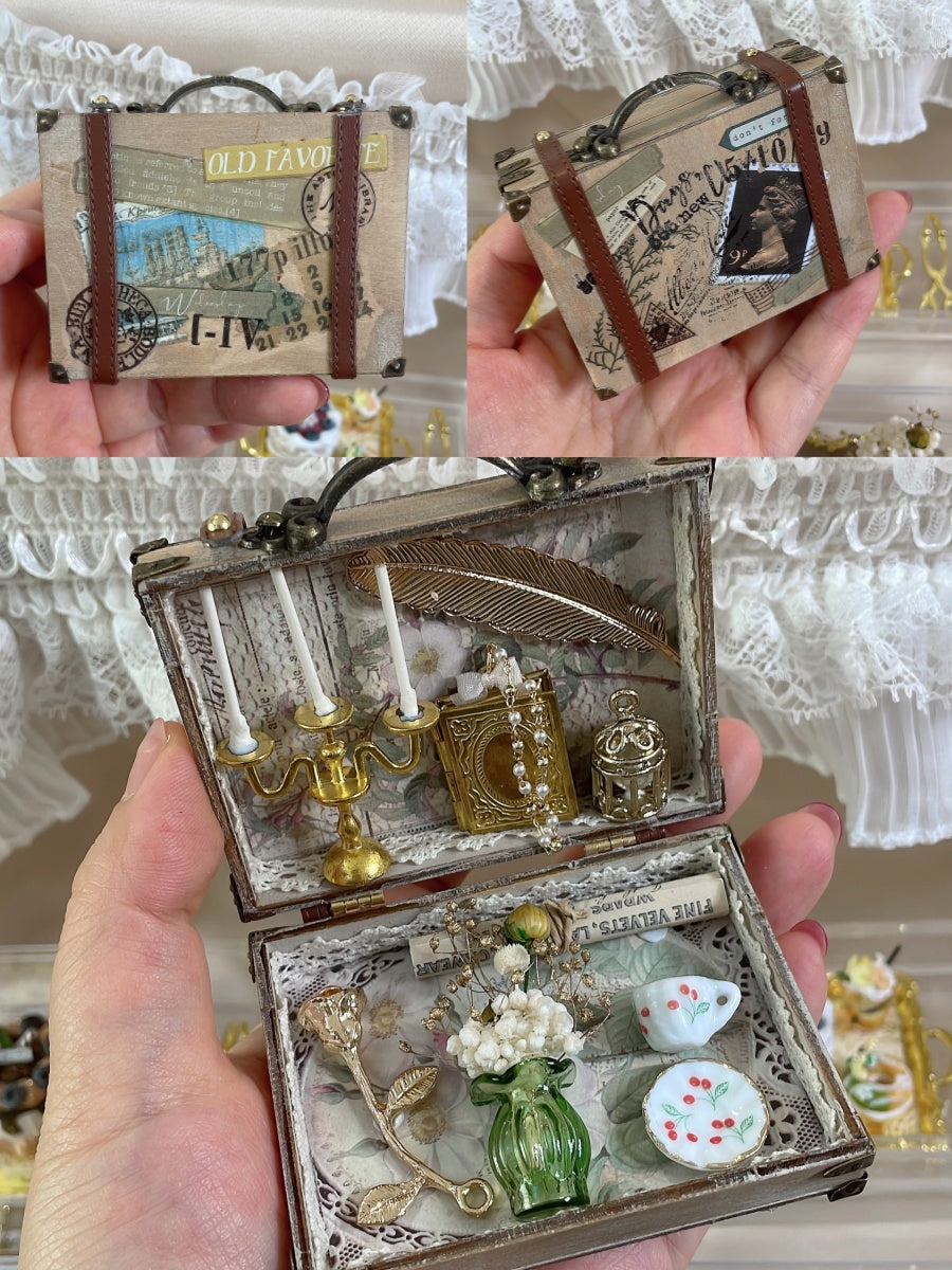 1/6 1/12 Scale Miniature Table Setting Kit in a Carry Case