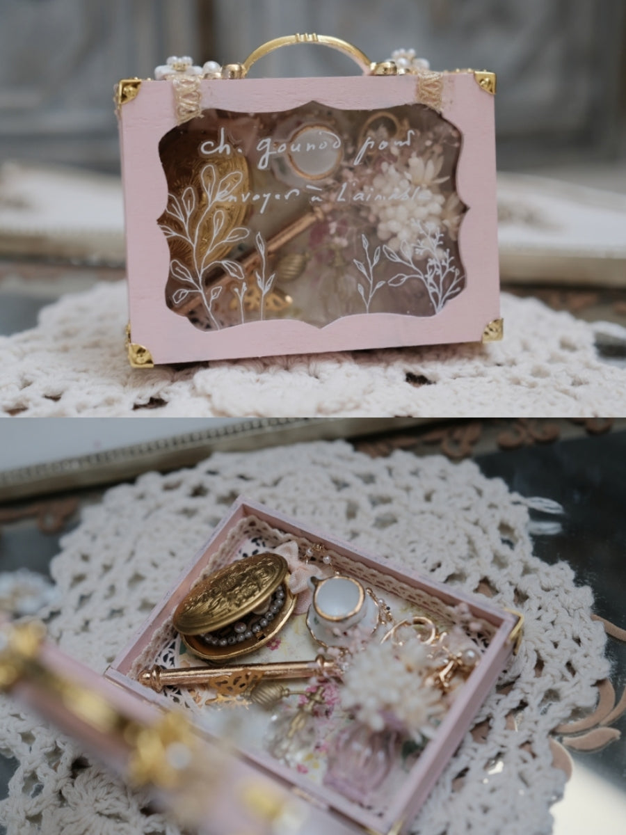 1/6 1/12 Scale Miniature Table Setting Kit in a Display Case