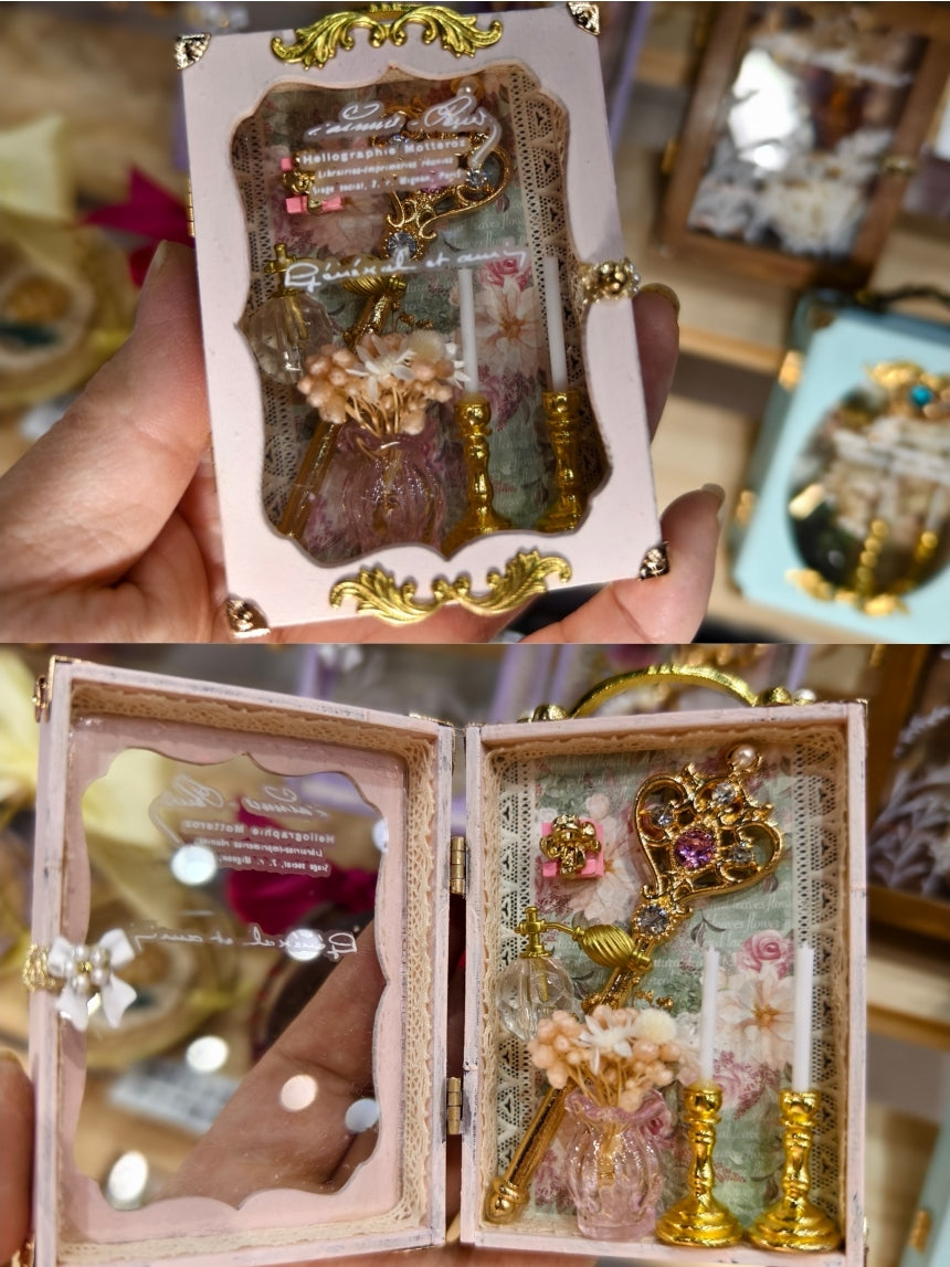 1/6 1/12 Scale Miniature Table Setting Kit in a Display Case