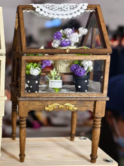 1/6 1/12 Scale Miniature Dollhouse Secret Garden Miniature Floral Showcase