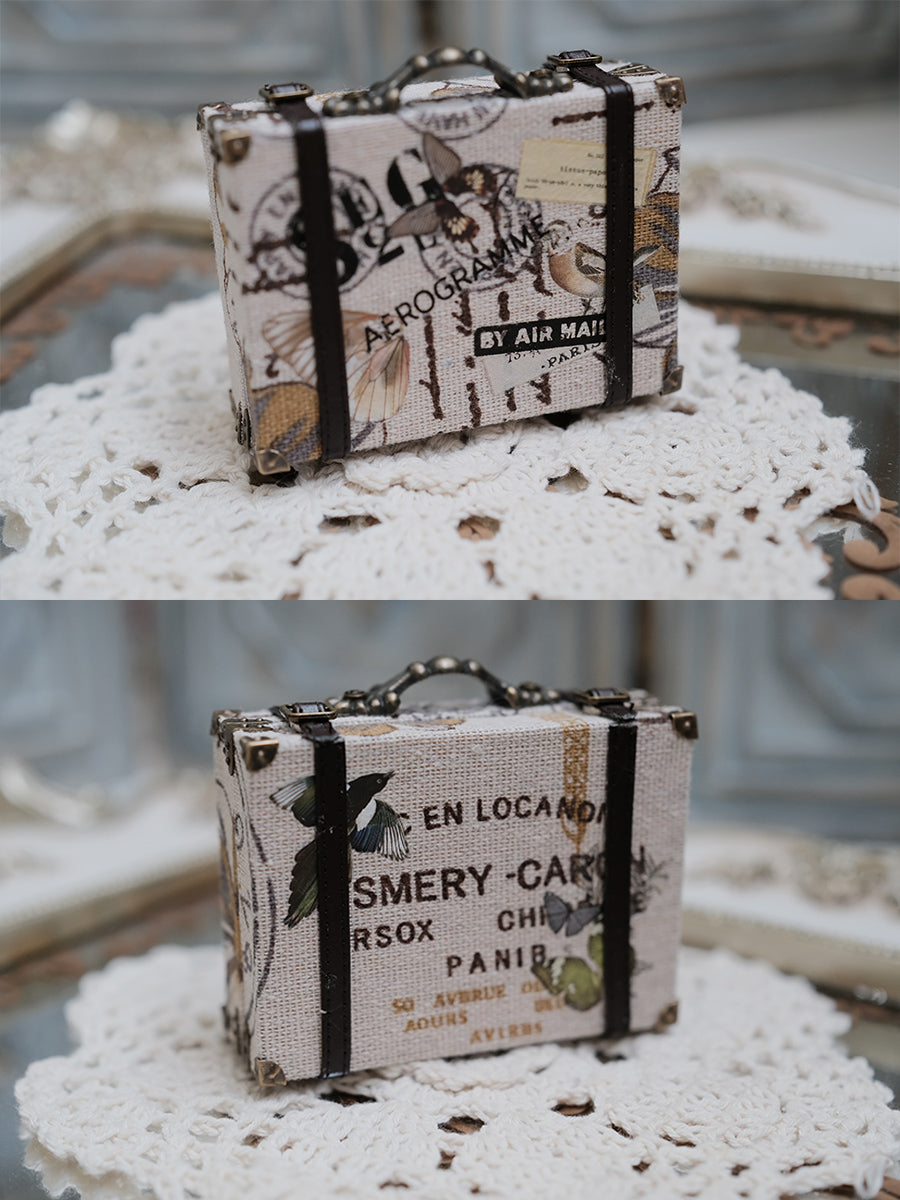 Handmade Doll Miniature, Fabric Carrying Case
