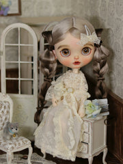 Elegant Silk Lace Blythe BJD Dress Set | ToastDoll