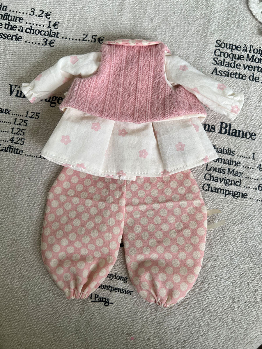 Handmade Outfit for Blythe/ Ob24/ Ob22/ 1/6 BJD, Pink Flower clothes