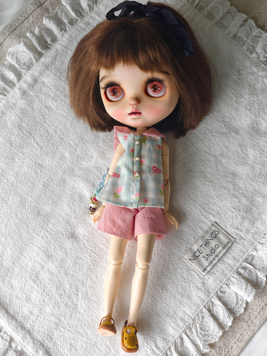 Handmade Outfit for Blythe/ Ob24/ Ob22/ 1/6 BJD, Summer clothes