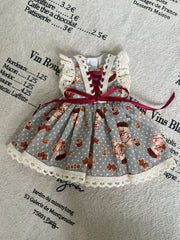 Handmade Outfit for Blythe/ Ob24/ Ob22/ 1/6 BJD, Bear Dress