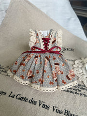 Handmade Outfit for Blythe/ Ob24/ Ob22/ 1/6 BJD, Bear Dress