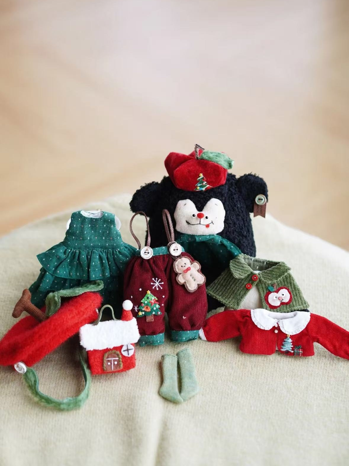 Handmade Outfit for Blythe/Obitsu, Christmas Set