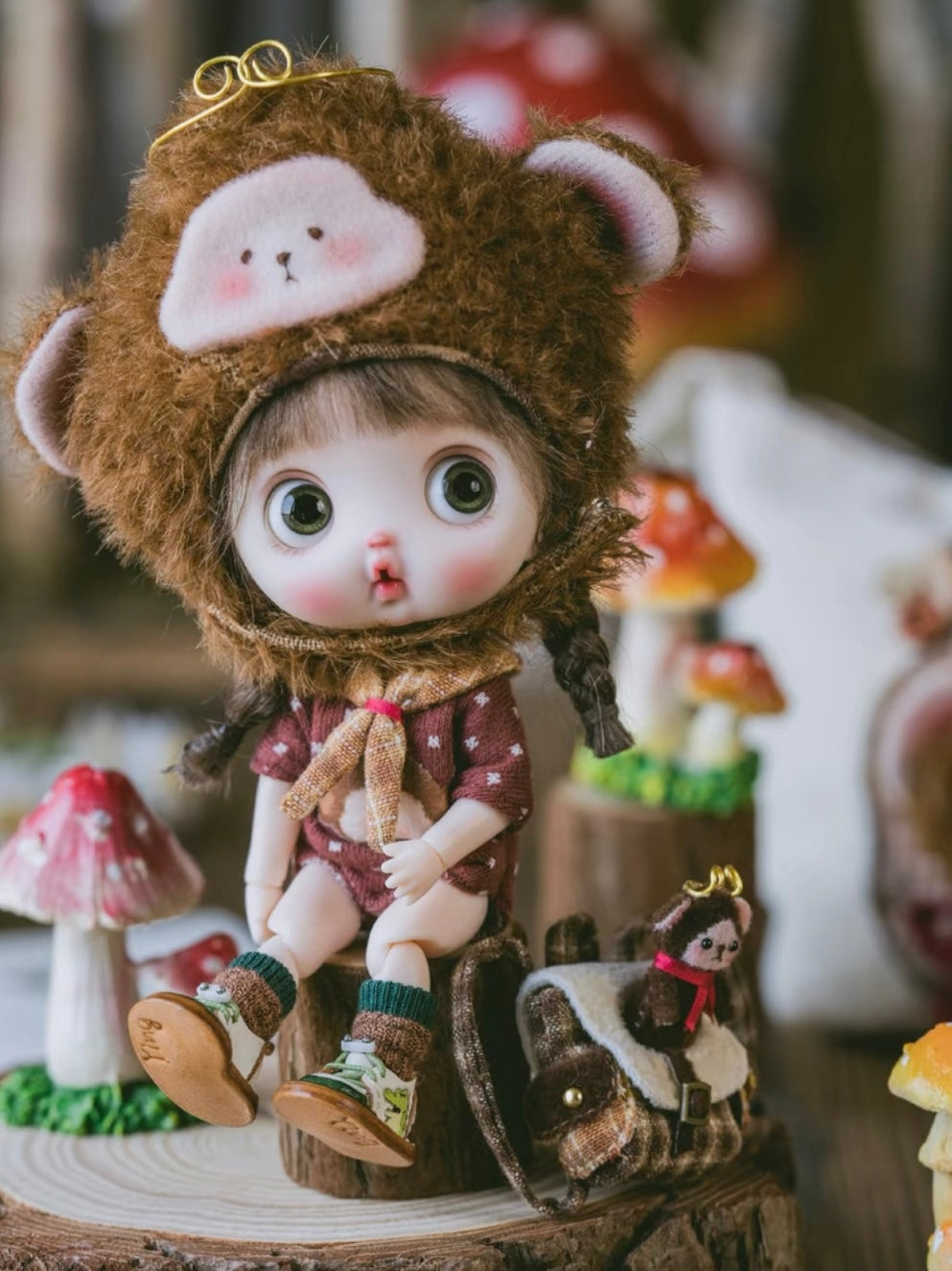 Cute Animal Costume Ob11 Outfit - Handmade Doll Clothes - ToastDoll