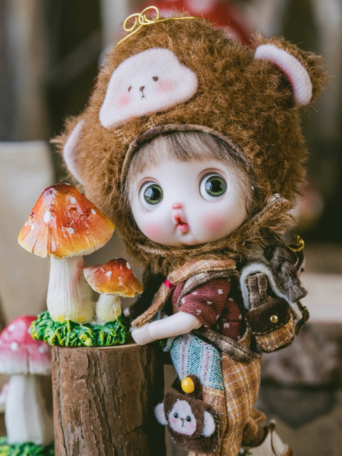 Cute Animal Costume Ob11 Outfit - Handmade Doll Clothes - ToastDoll