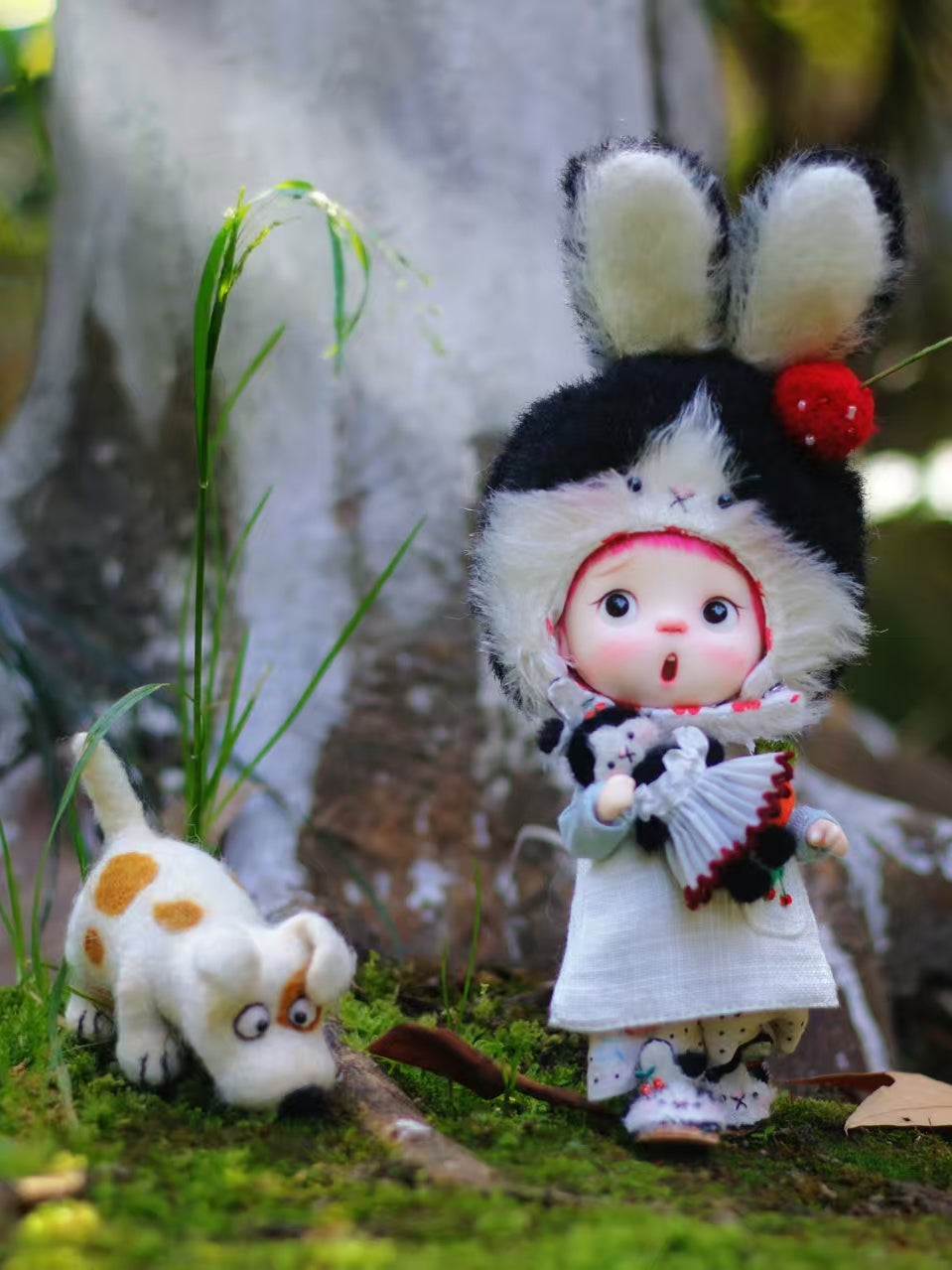 Fluffy Bunny Ob11 Black Outfit | ToastDoll
