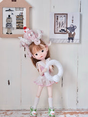 Summer Octopus Blythe BJD OB11 Set - Handmade Doll Clothes - ToastDoll