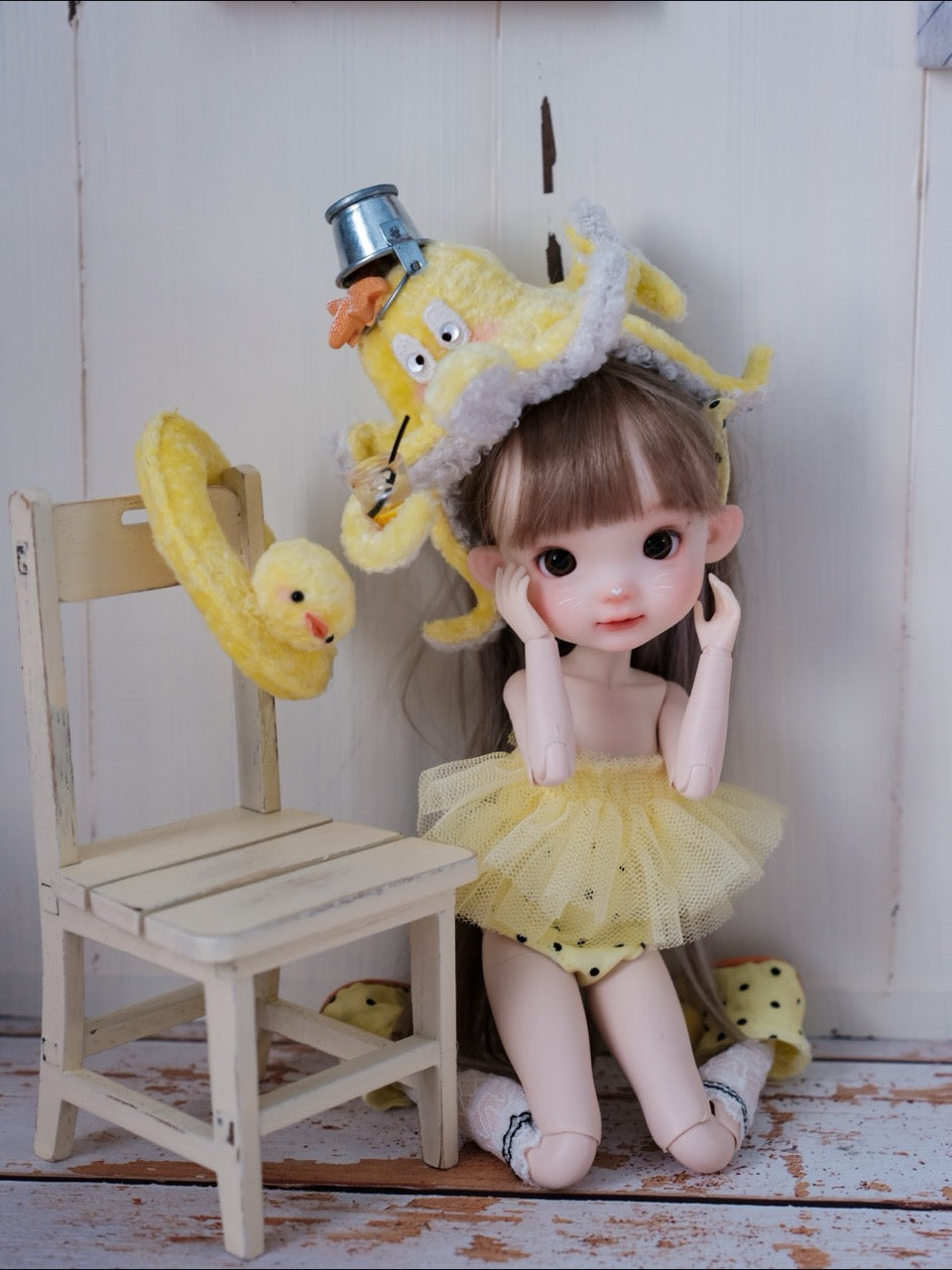 Summer Octopus Blythe BJD OB11 Set - Handmade Doll Clothes - ToastDoll