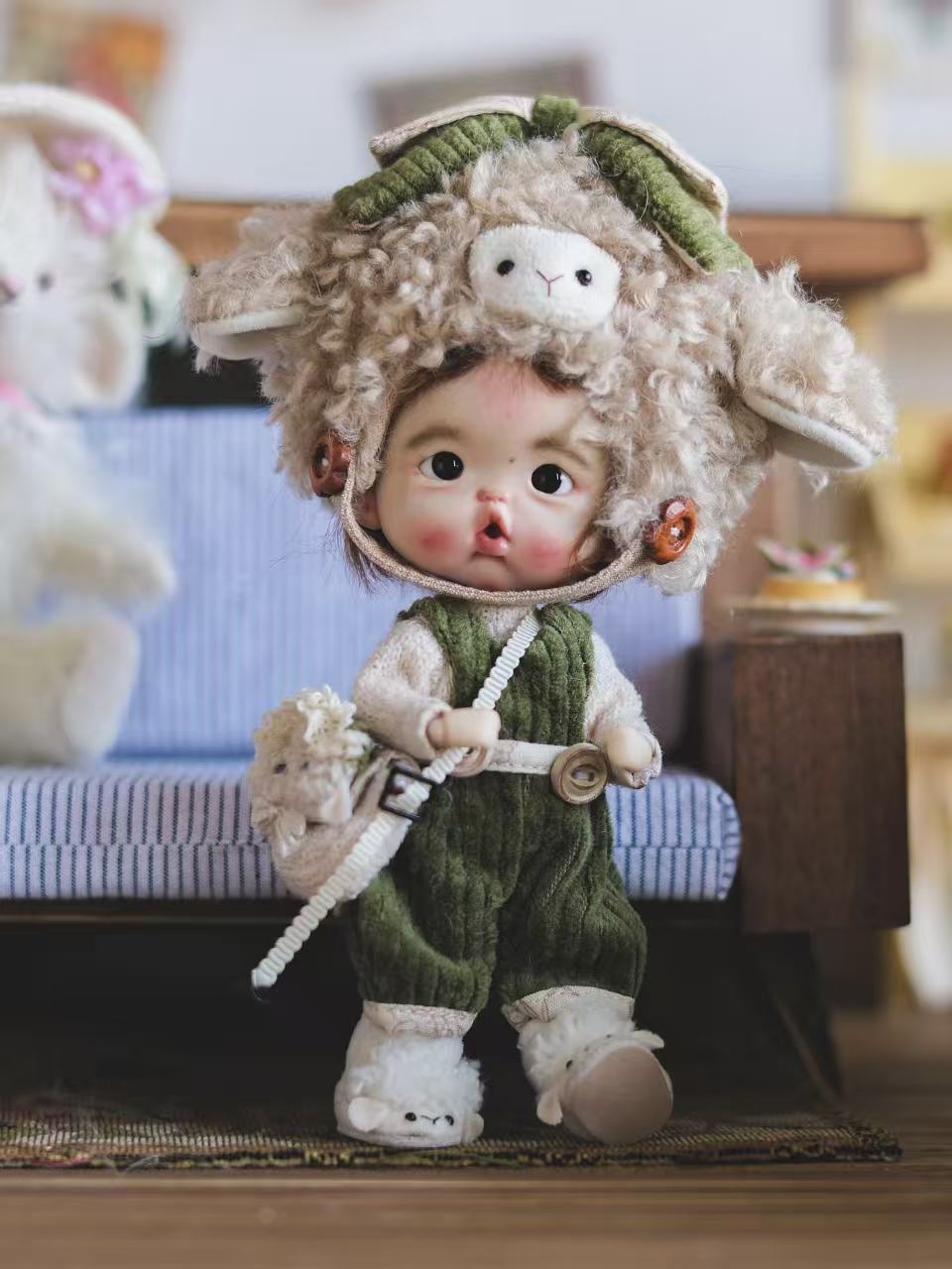 Little Lamb Blythe BJD OB11 Set - Handmade Doll Clothes - ToastDoll