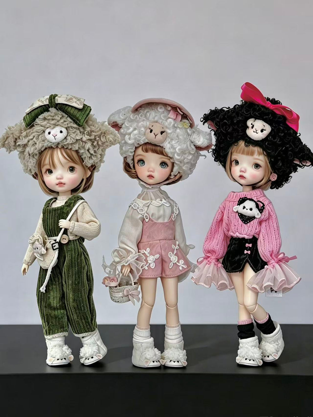 Little Lamb Blythe BJD OB11 Set On DollDisplay | ToastDoll