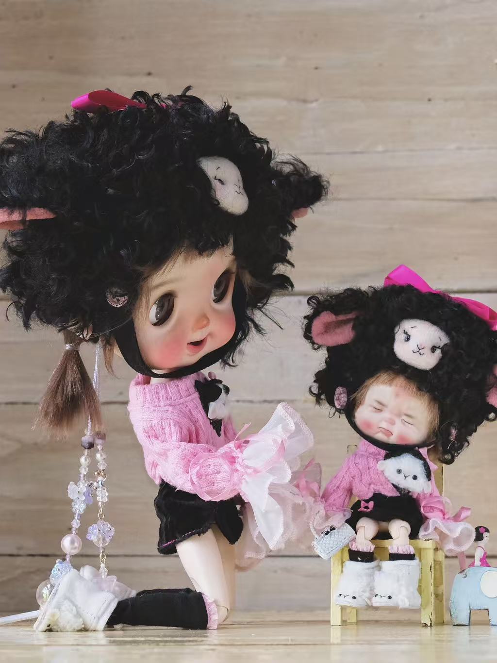Little Lamb Blythe BJD OB11 Set - Handmade Doll Clothes - ToastDoll
