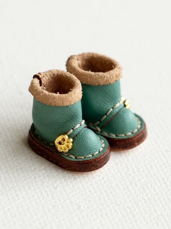 Handmade Shoes for GSC/Obitsu, Leather Boots with Fold-Down Collar
