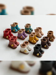 Handmade Shoes for GSC/Obitsu, Leather Boots with Fold-Down Collar