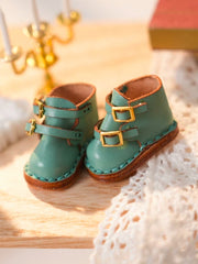 Handmade Shoes for GSC/Obitsu, Double-Buckle Strap Martin Boots