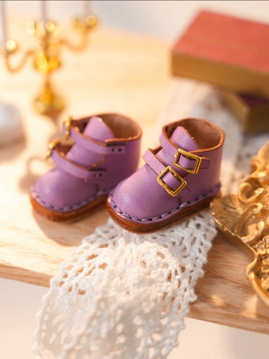 Handmade Shoes for GSC/Obitsu, Double-Buckle Strap Martin Boots