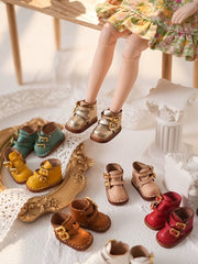 Handmade Shoes for GSC/Obitsu, Double-Buckle Strap Martin Boots