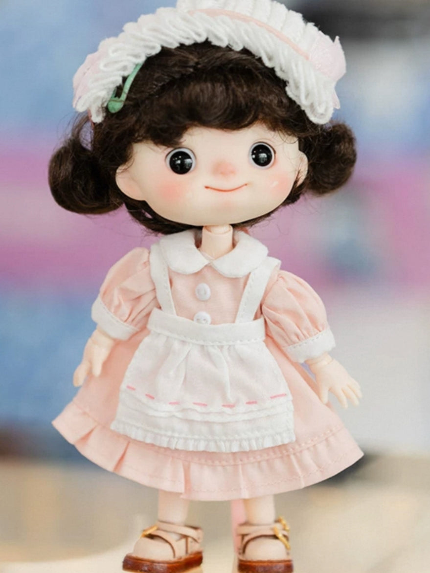 Handmade Outfit for Obitsu/GSC,Sweet Maid Dress Set