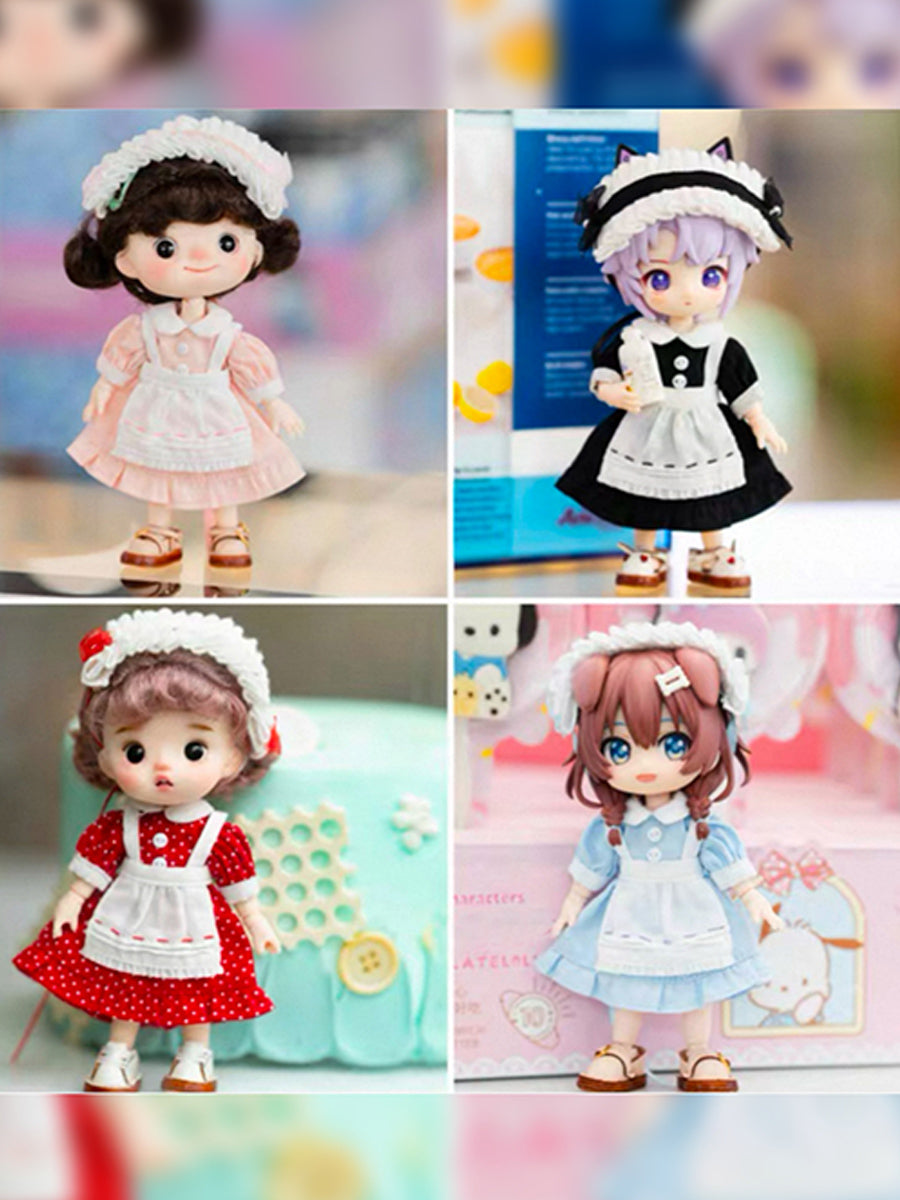 Handmade Outfit for Obitsu/GSC,Sweet Maid Dress Set