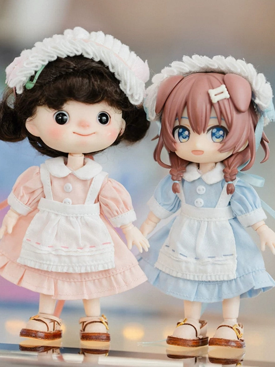 Handmade Outfit for Obitsu/GSC,Sweet Maid Dress Set