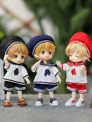 Handmade Outfit for Obitsu/GSC, Seaside Academy Clothing Set