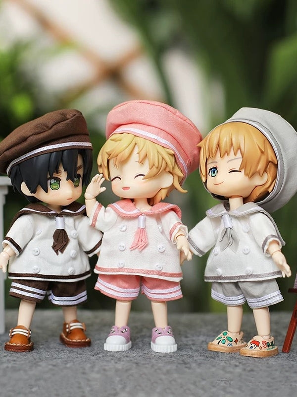 Handmade Outfit for Obitsu/GSC, Seaside Academy Clothing Set