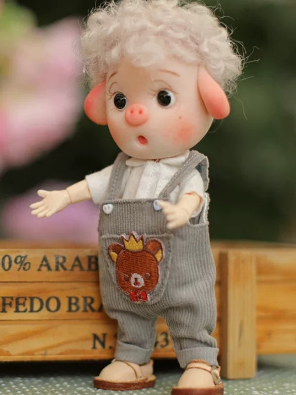 Handmade Outfit for Obitsu/GSC,Casual Style Overalls