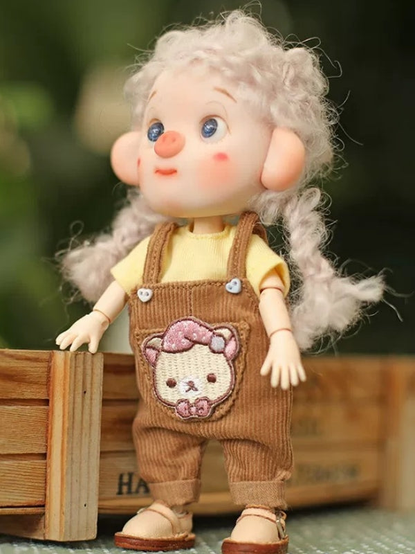 Handmade Outfit for Obitsu/GSC,Casual Style Overalls