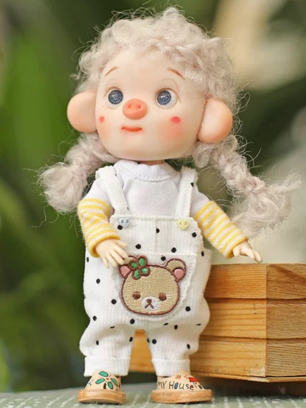 Handmade Outfit for Obitsu/GSC,Casual Style Overalls