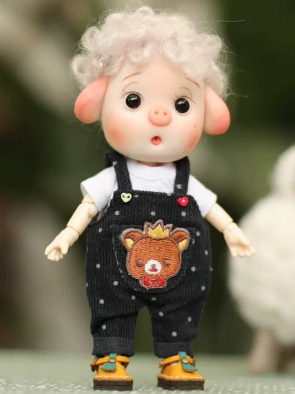 Handmade Outfit for Obitsu/GSC,Casual Style Overalls