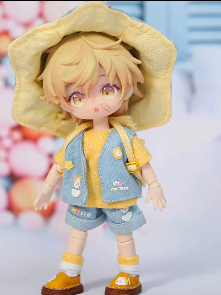 Handmade Outfit for Obitsu/GSC, Colorful Casual Clothing Set