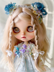 French Heavy Embroidered Lace Blythe Outfit Close-up | ToastDoll