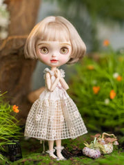 Handmade Outfit for Blythe/Pullip/Obitsu, Forest Fairy Mesh Dress Set