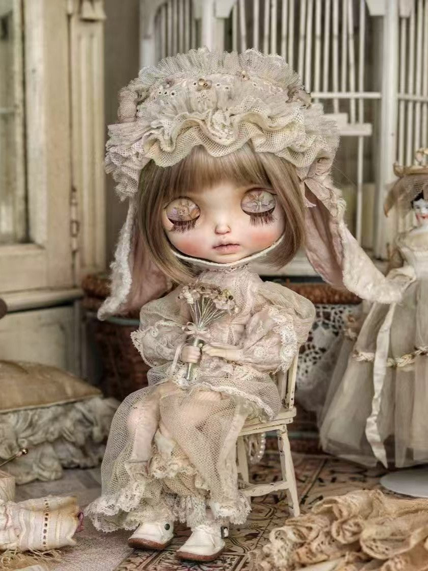 Vintage Bunny Blythe 1/6 BJD Set - Handmade Doll Clothes - ToastDoll