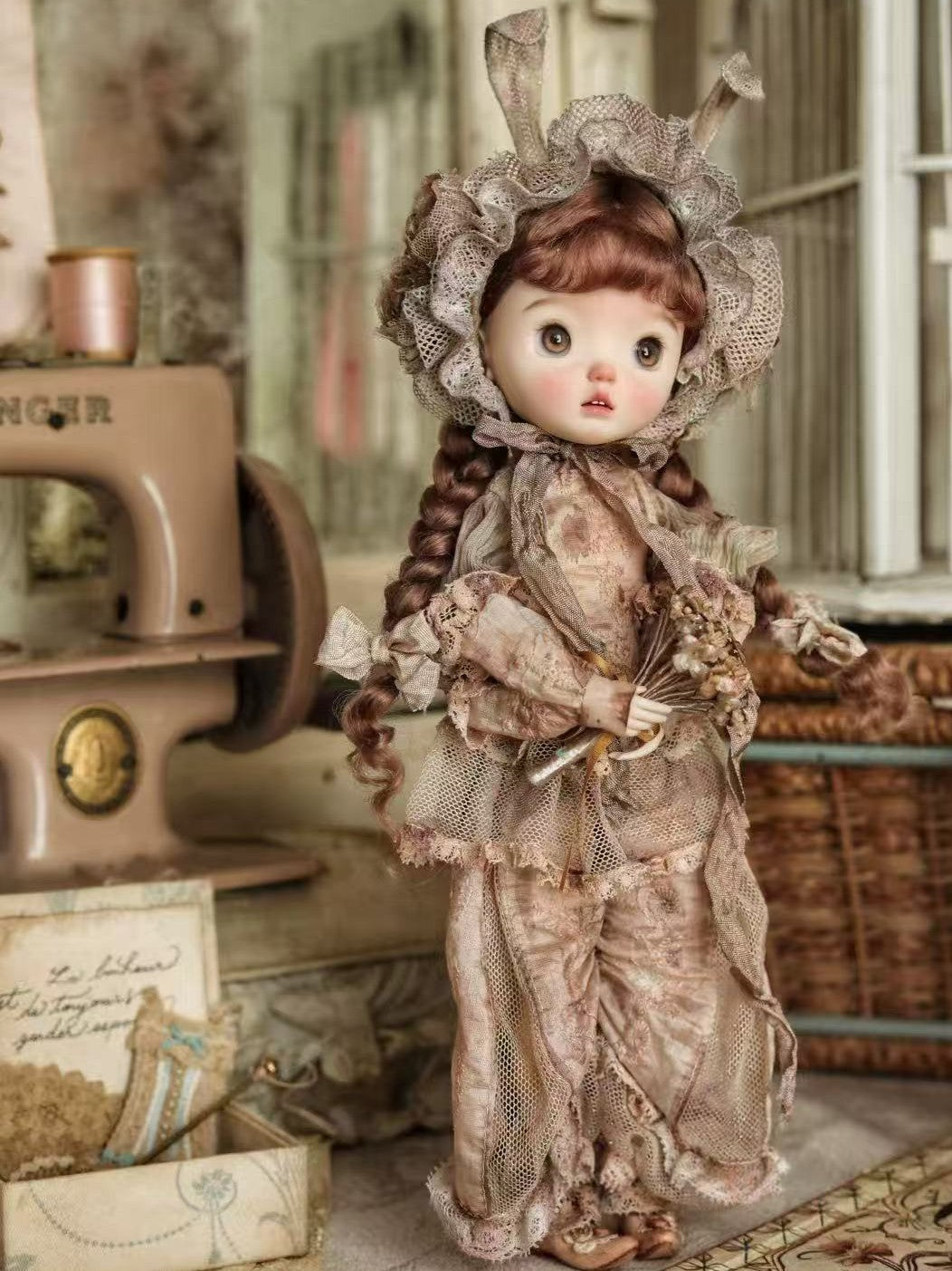 Vintage Bunny Blythe 1/6 BJD Set - Handmade Doll Clothes - ToastDoll