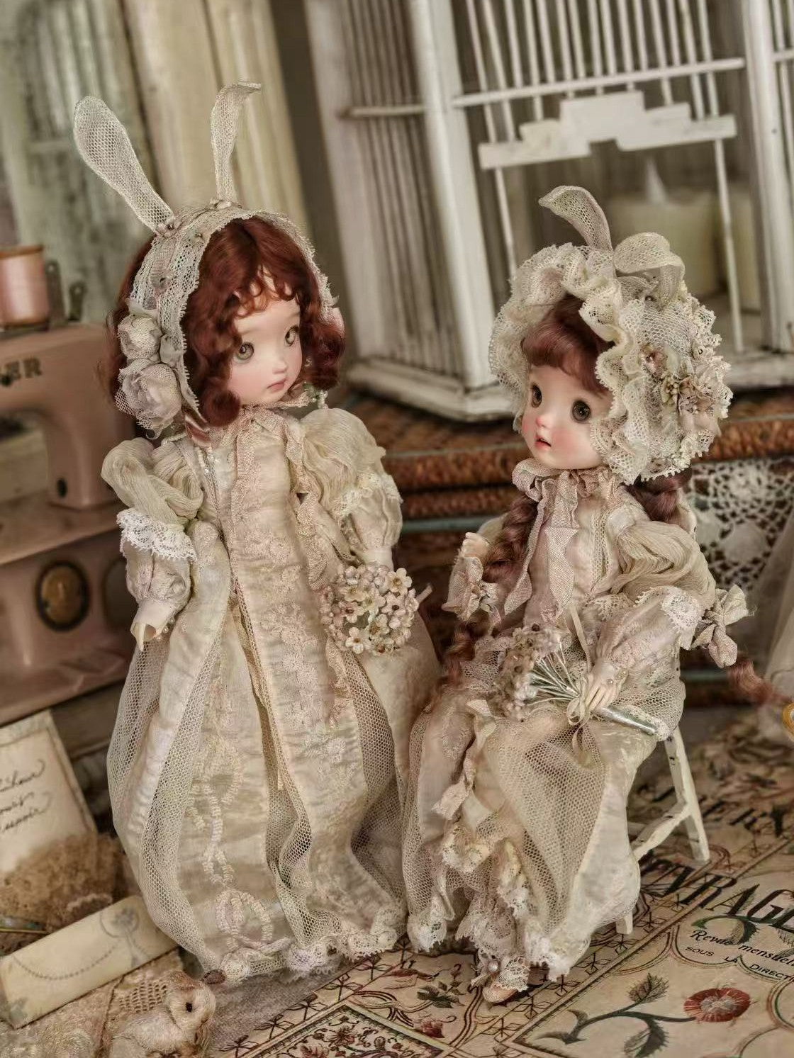 Vintage Bunny Blythe 1/6 BJD Set - Handmade Doll Clothes - ToastDoll