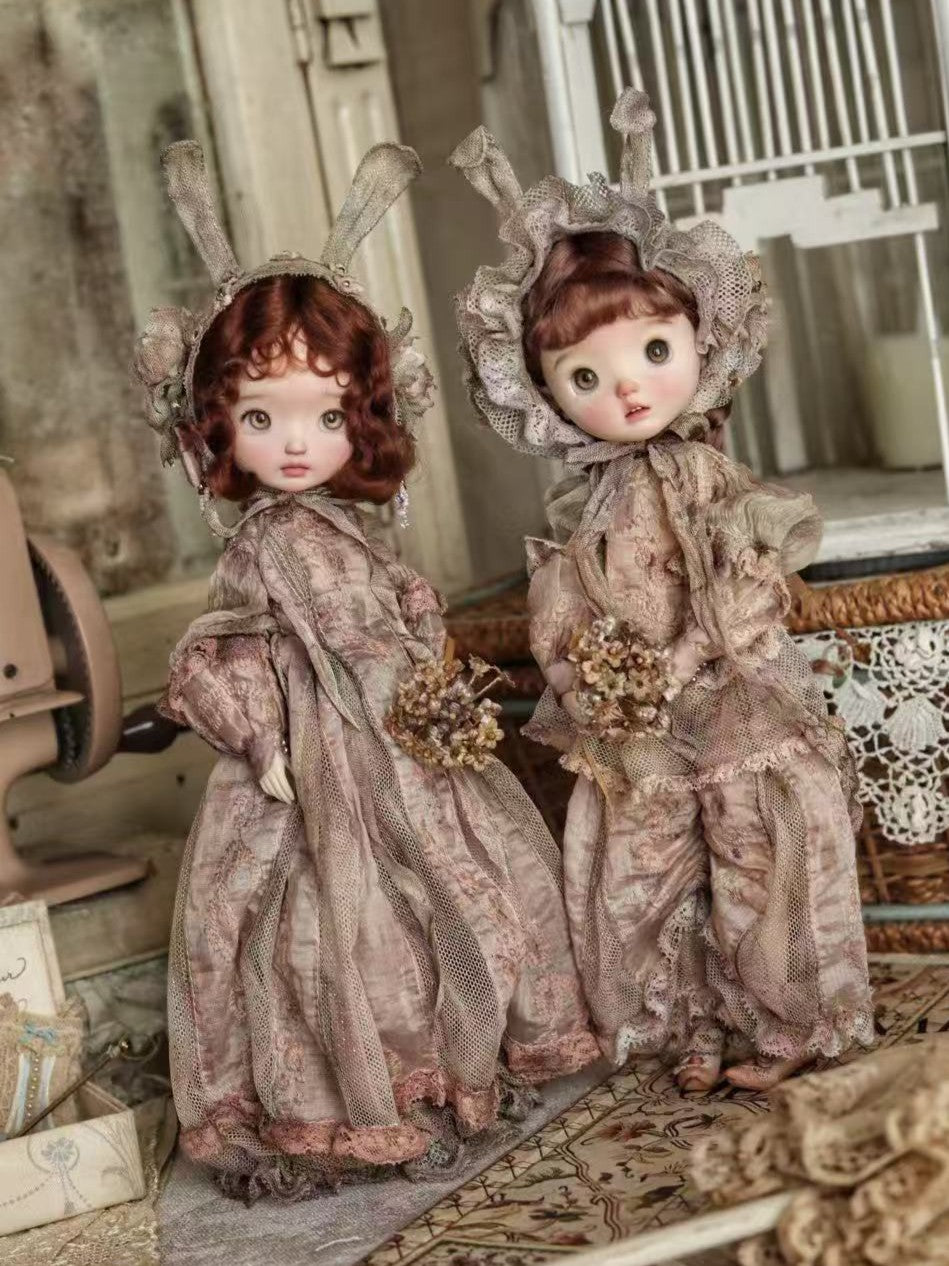Vintage Bunny Blythe 1/6 BJD Set - Handmade Doll Clothes - ToastDoll