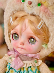OOAK Custom Blythe Doll For Commission,Pouting Girl