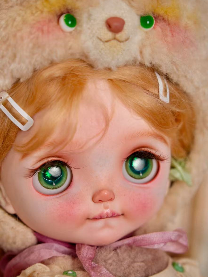 OOAK Custom Blythe Doll For Commission,Pouting Girl