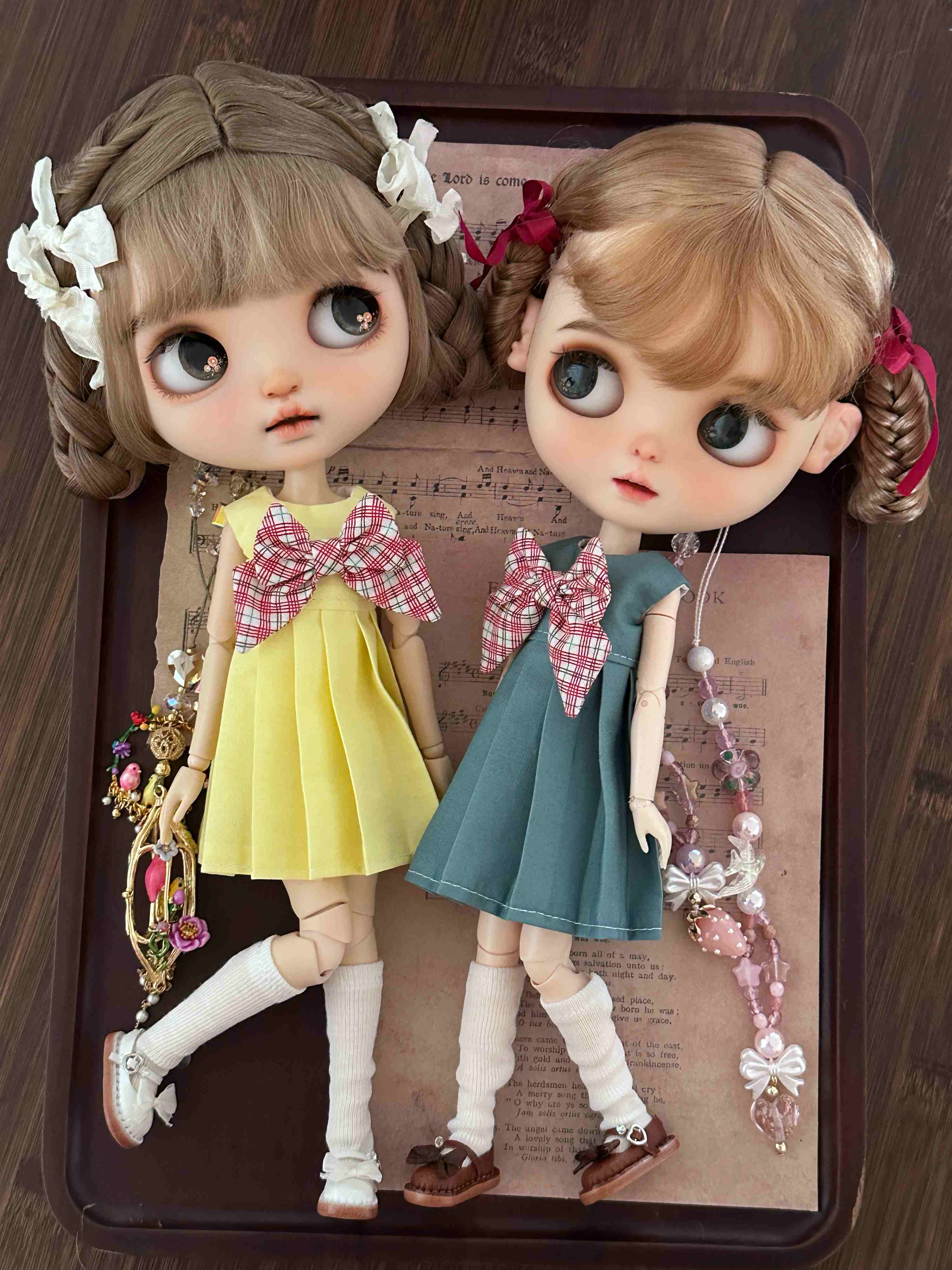 Chic School Uniform Blythe Outfit Front View | ToastDoll