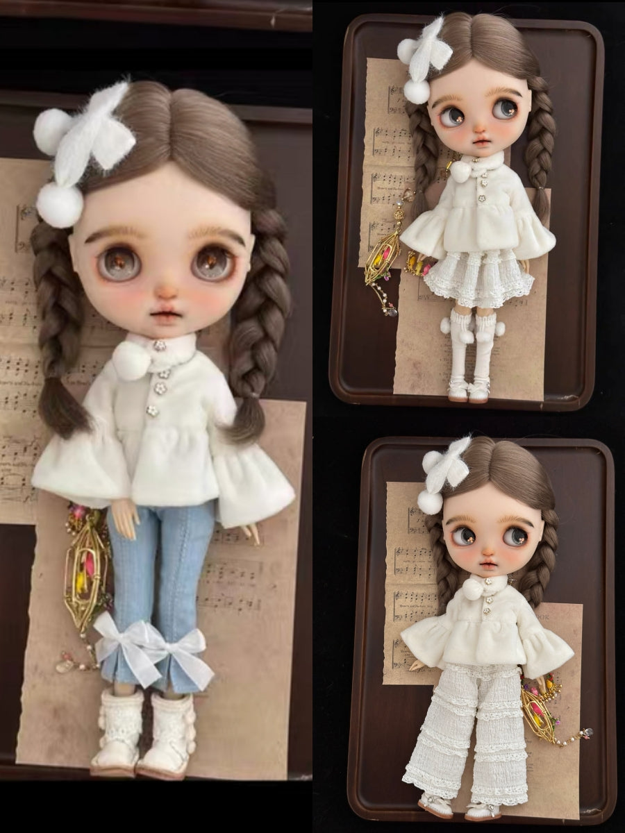 Chic Velvet Blouse Blythe Outfit | ToastDoll