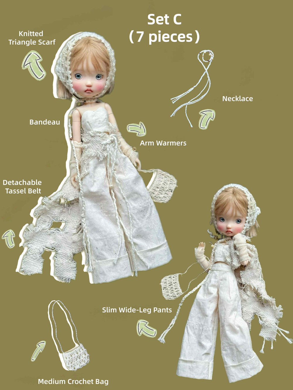 Cozy Mori 1/6 BJD Outfit Full Body View | ToastDoll