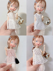 Mesh Tulle Layering Blythe BJD Outfit Close-up | ToastDoll