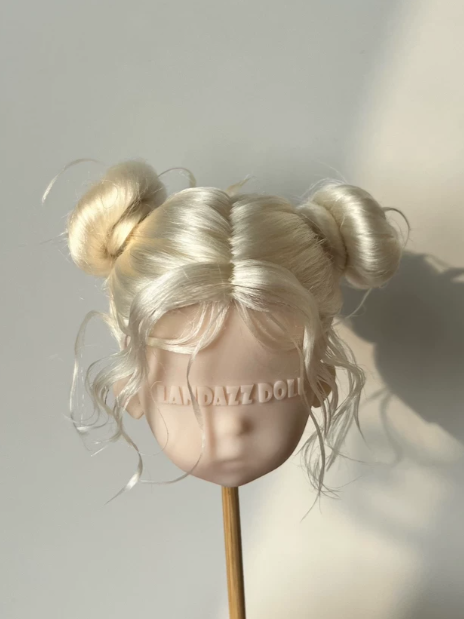 Double Buns BJD Wig Handmade Doll Hair ｜ToastDoll
