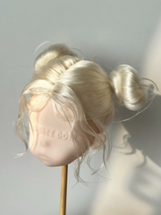 Double Buns BJD Wig - Handmade Doll Hair - ToastDoll