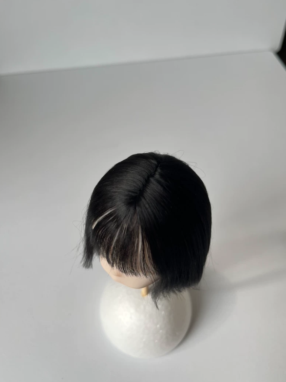 Black Straight Bob BJD Wig - Handmade Doll Hair - ToastDoll